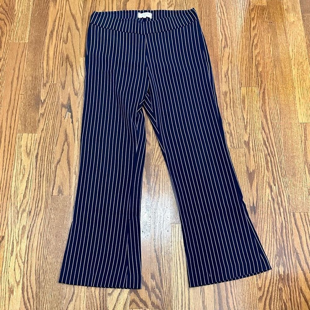 Avenue Montaigne Navy Striped Pants